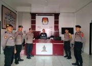 Jaga kondusifitas Pasca Pemungutan Suara, Polres Blitar Laksanakan Pengamanan di KPU Kabupaten Blitar