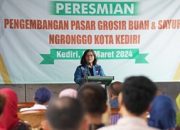 Pj Wali Kota Kediri Resmikan Pengembangan Pembangunan Pasar Grosir Ngronggo