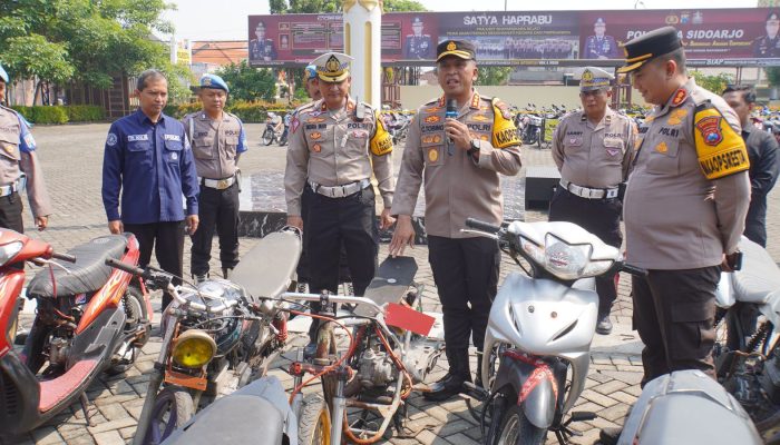 Polresta Sidoarjo Gerak Cepat Tanggapi Laporan Masyarakat Melalui Media Sosial Tentang Adanya Balap Liar di Wilayah Kabupaten Sidoarjo