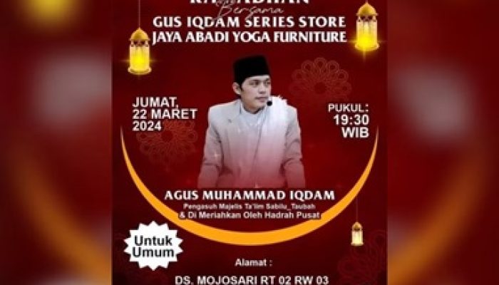Update Jadwal Pengajian Gus Iqdam Maret 2024 Bersama Tim Hadrah, St Kediri Full Senyum