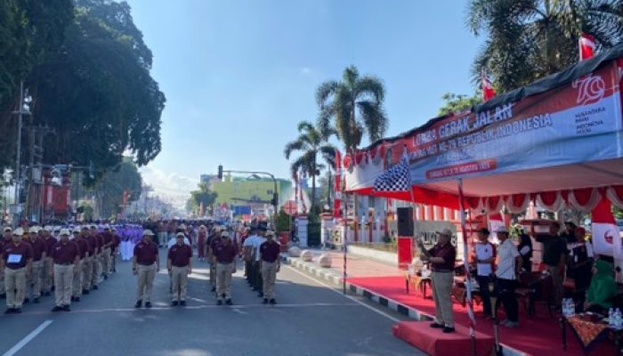 Pemkot Blitar Gelar Lomba Baris-Berbaris Tingkat OPD Dan Instansi, Untuk Meriahkan HUT RI Ke-79