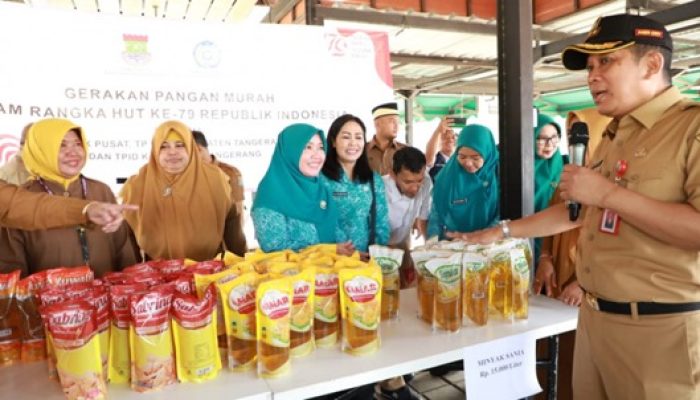 Pemkab Tangerang Dan PKK Kembali Gelar Bazar Pangan Murah