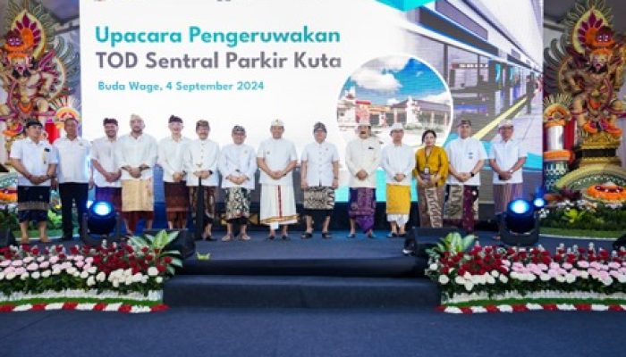 Upacara Pengeruwakan Dan Peletakan Batu Pertama Pembangunan TOD Sentral Parkir Kuta