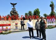 Rangkaian Kunjungan Kerja Presiden RI Di Wilayah Korem 084/BJ Berjalan Aman Dan Lancar