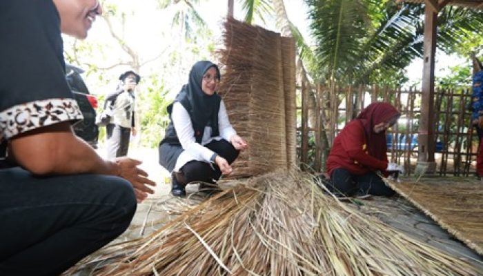 Pariwisata Menggeliat, Bawa Berkah Bagi Usaha Anyaman Atap Ilalang Di Desa Banyuwangi
