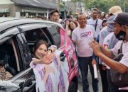 Ribuan Pendukung FREN Berduyun-duyun Kawal Prosesi Pengundian Nomor Urut Paslon Walikota Kediri, ini pesan Regina