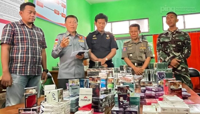 Operasi Gabungan, Satpol PP Nganjuk Amankan 17.672 Batang Rokok Ilegal