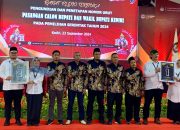 KPU Kabupaten Kediri melaksanakan Pengundian Dan Penetapan Nomor Urut Pasangan Bupati Dan Wakil Bupati Kediri Tahun 2024