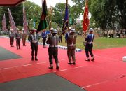 Pjs Bupati Kediri Sambut dan Lepas Kirab Pataka 2024