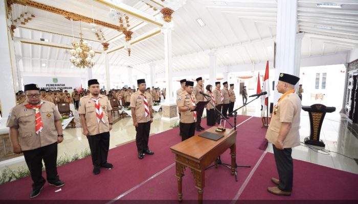 Arum Sabil Lantik Pengurus Majelis Pembimbing Cabang Gerakan Pramuka Pasuruan Masa Bakti 2024-2025