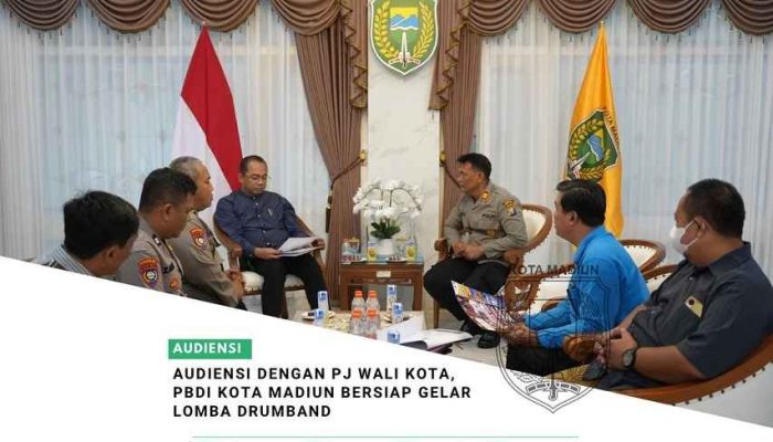Audiensi Dengan Pj Wali Kota, PBDI Kota Madiun Bersiap Gelar Lomba Drumband Madiun