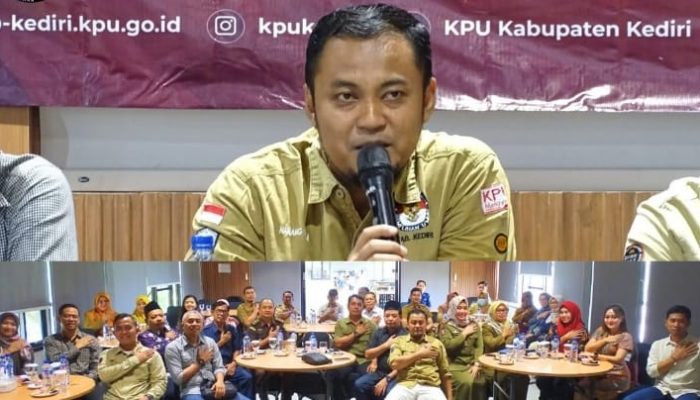 KPU Kabupaten Kediri : Rapat Evaluasi Pembentukan Badan Adhoc Pemilihan Kepala Daerah Tahun 2024