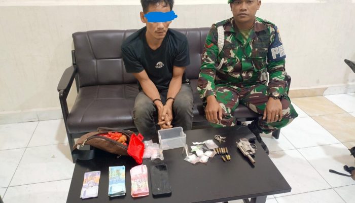 Tim Intel Korem 022/PT Gagalkan Peredaran Narkoba, Tangkap Pengedar dan Berhasil Amankan Senpira di Simalungun