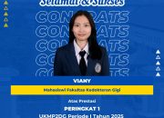 Viany Raih Peringkat 1 UKMP2DG Nasional, Harumkan Nama Kampus UHT Surabaya