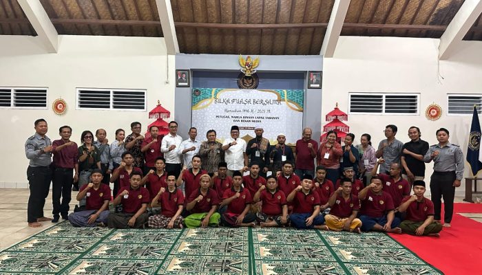 Rajut Kebersamaan Di Bulan Suci Ramadan, Lapas Tabanan Laksanakan Kegiatan Buka Puasa Bersama Warga Binaan dan Rekan Media