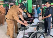 Tingkatkan Kesejahteraan Masyarakat, Wabup Rizal Serahkan 2.220 Kg Bantuan Beras Pada 5 LKSA Wilayah Pungging dan Mojosari