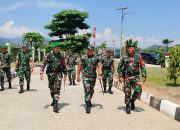 Satgas Yonif 741/GN Terima Kunjungan Pangdivif 2 Kostrad Dalam Rangka Meninjau Medan di Daerah Perbatasan