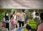 Bhabinkamtibmas dan Babinsa Kawal Kegiatan Pasar Murah di Jaba Pura Dalem Desa Adat Yangbatu