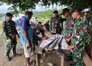 Paruh Penugasan Satgas Yonif 741/GN Pos Fatubesi Kembali Dapatkan Tiga Pucuk Senjata di Daerah Perbatasan