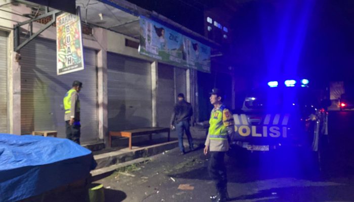 Cegah Terjadinya Kriminalitas pada Malam Hari, Polsek Penebel Laksanakan Patroli Blue Light