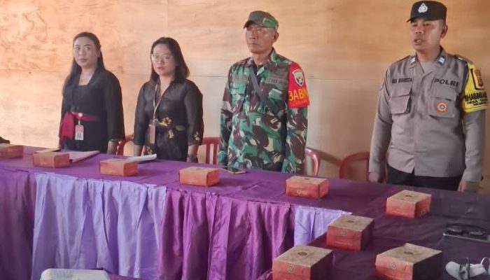 Bhabinkamtibmas Desa Tangguntiti, Polsek Seltim Kawal Pembentukan Koperasi Merah Putih