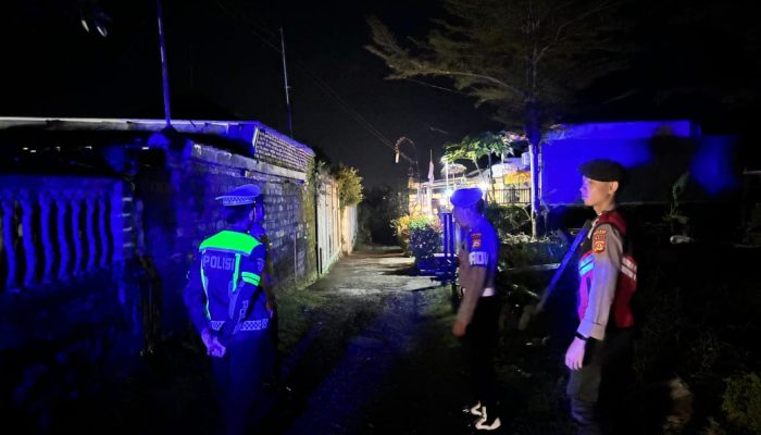 Polres Tabanan Gencarkan Blue Light Patrol, Antisipasi Kejahatan 3C di Perumahan Rajawali