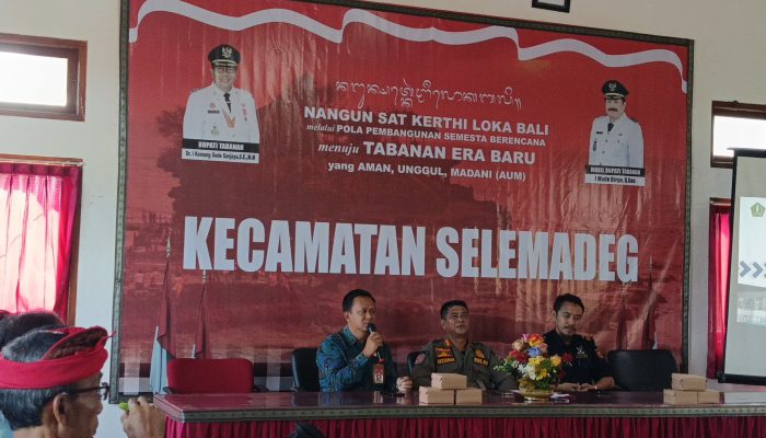 Polsek Selemadeg Hadiri Sosialisasi Dana Cukai Gerakan Gempur Rokok Ilegal