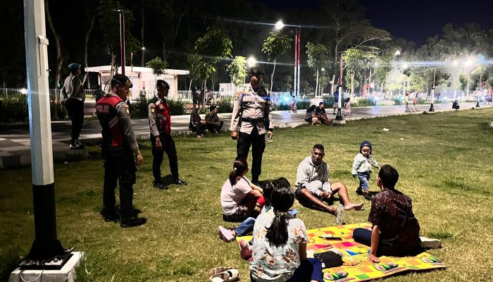 Blue Light Patrol Polres Tabanan Sasar Titik Keramaian, Jaga Malam Tetap Aman dan Kondusif