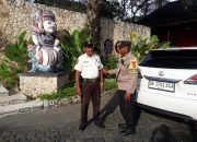 Bhabinkamtibmas Sanur Sambangi Hotel Segara Village, Sampaikan Imbauan Kamtibmas