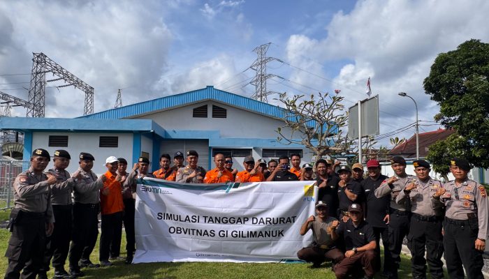Kasat Samapta Polres Jembrana Jadi Narasumber Simulasi Tanggap Darurat di Obvitnas PLN Gilimanuk