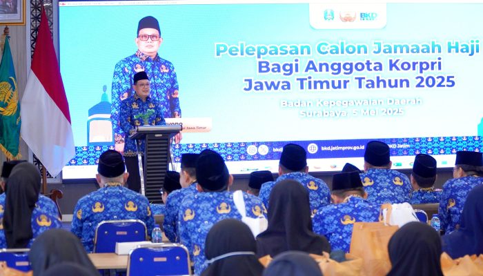 Korpri Jatim Lepas Keberangkatan 180 ASN Ke Tanah Suci