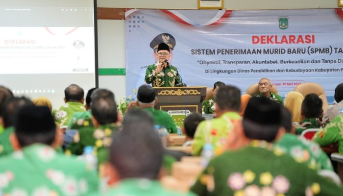 Dispendikbud Kabupaten Pasuruan Gelar Sosialisasi dan Deklarasi Pelaksanaan SPMB