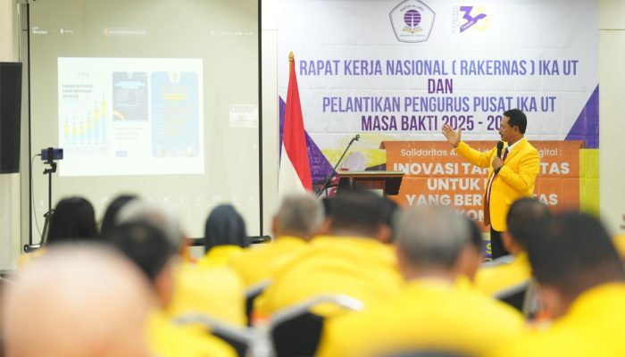 Wali Kota Maidi Hadiri Rakernas IKA UT di Jakarta, Paparkan Prestasi dan Masa Depan Kota Madiun