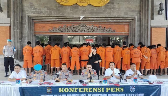 Ungkap Sindikat Penipuan Online Polda Bali Amankan 38 Pelaku