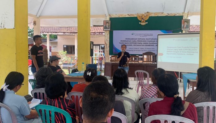 Mahasiswa FTP UC Surabaya Berikan Pelatihan CPPOB Bagi Pelaku UMKM di Jember