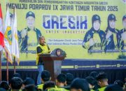 Lepas Atlet Porprov Jatim IX. Bupati Gresik Targetkan Masuk Lima Besar