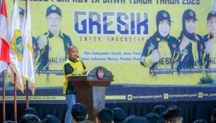 Lepas Atlet Porprov Jatim IX. Bupati Gresik Targetkan Masuk Lima Besar
