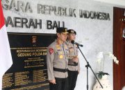 Polda Bali Laksanakan Upacara Korp Raport Kenaikan Pangkat Perwira
