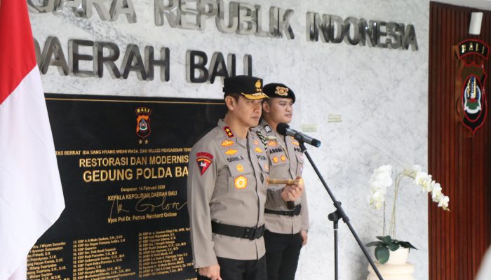 Polda Bali Laksanakan Upacara Korp Raport Kenaikan Pangkat Perwira
