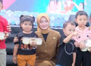 Dukung Gerakan Eliminasi Stunting, Mbak Wali Hadiri Gerakan Makan Bersama Balita Kaya Protein Hewani