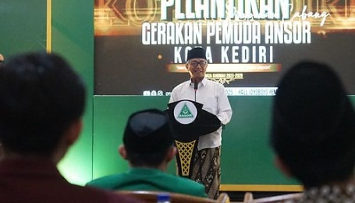 Hadiri Pelantikan PC GP Ansor Kota Kediri Masa Khidmah 2025-2029, Gus Qowim Ajak Sinergi Wujudkan Kota Kediri MAPAN