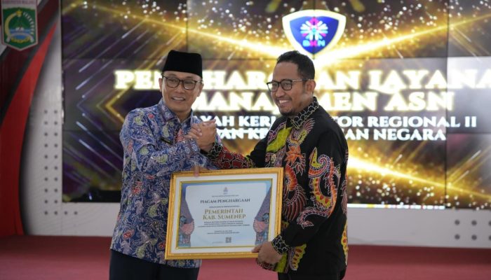 BKN Beri Penghargaan Pemkab Sumenep atas Inovasi Pengelolaan Kepegawaian