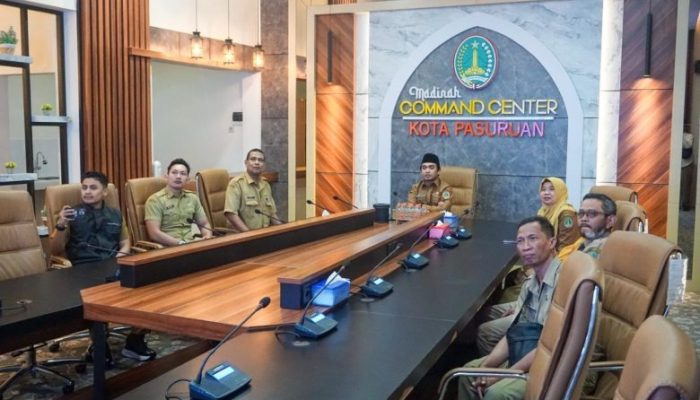 Wali Kota Pasuruan Ikuti Pelantikan Pamong Muda IPDN Secara Virtual di Madinah Command Centre