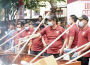 Dukung Penerimaan Negara, Pemkab Lamongan Musnahkan Barang Kena Cukai Ilegal