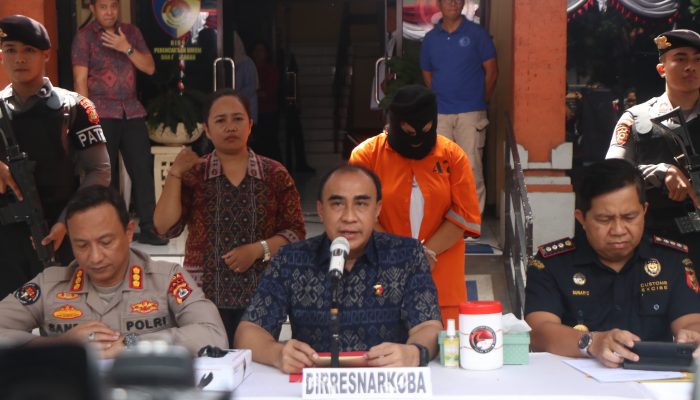 Polda Bali Amankan Kurir Narkoba Asal Peru Bernilai 10 Milyar Rupiah
