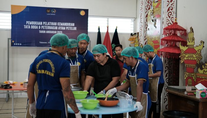 Dari Kreasi Warga Binaan, Lapas Tabanan Produksi Pie Susu Sangkar Emas