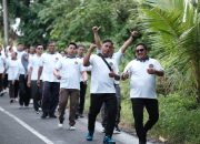 Sehat Jasmani, Solid Organisasi, Petugas Lapas Tabanan Ikuti Jalan Sehat Bersama