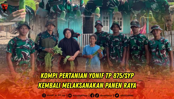 Kemandirian Pangan: Masyarakat Calabai Nikmati Hasil Tani Personel Yonif TP 875/SYP
