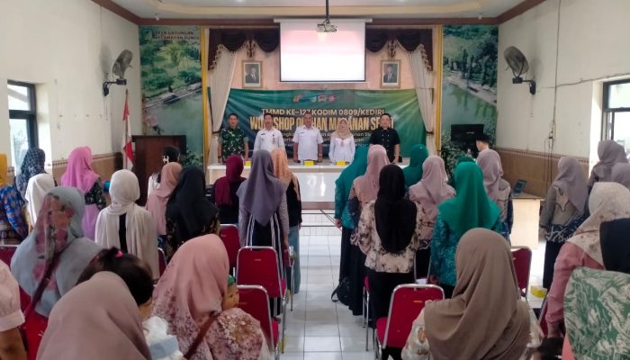 Dukung TMMD ke-127, Disdagin Kediri Gelar Workshop Olahan Pangan Sehat