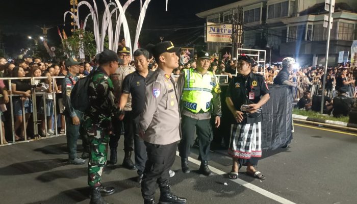 Pengamanan Malam Pengerupukan Nyepi, Pawai Ogoh-Ogoh di Kuta Selatan Berlangsung Aman dan Tertib